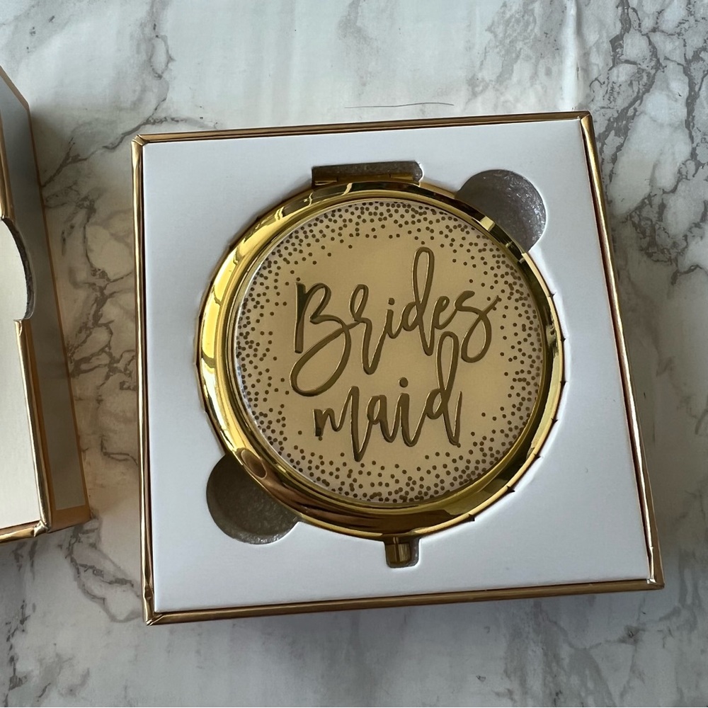 markings by c.r. gibson bridesmaid compact mirror